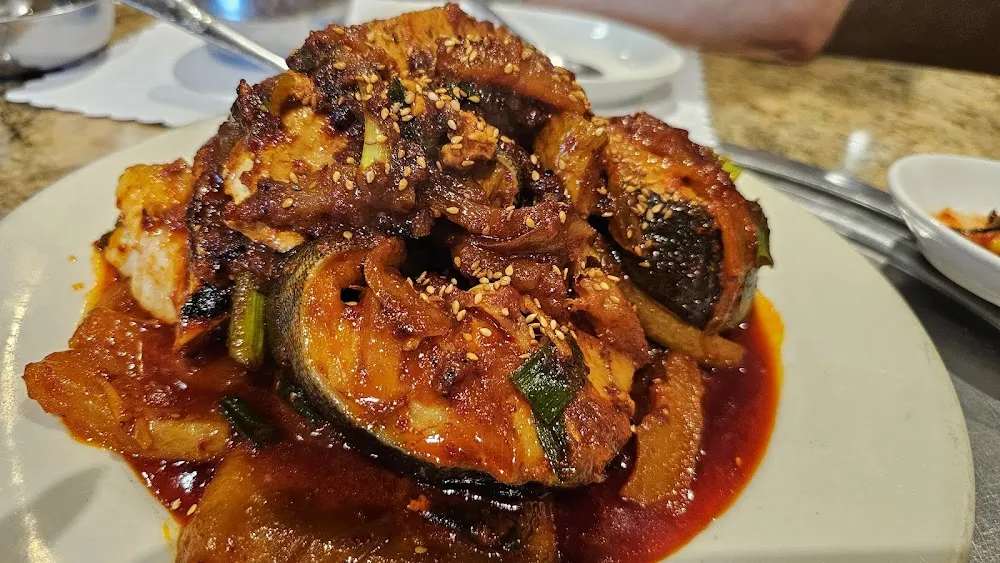 Braised Black Cod 은대구조림